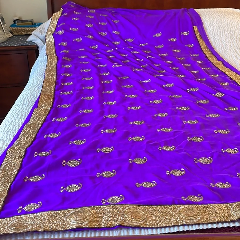 Party saree - Picture 2 of 4